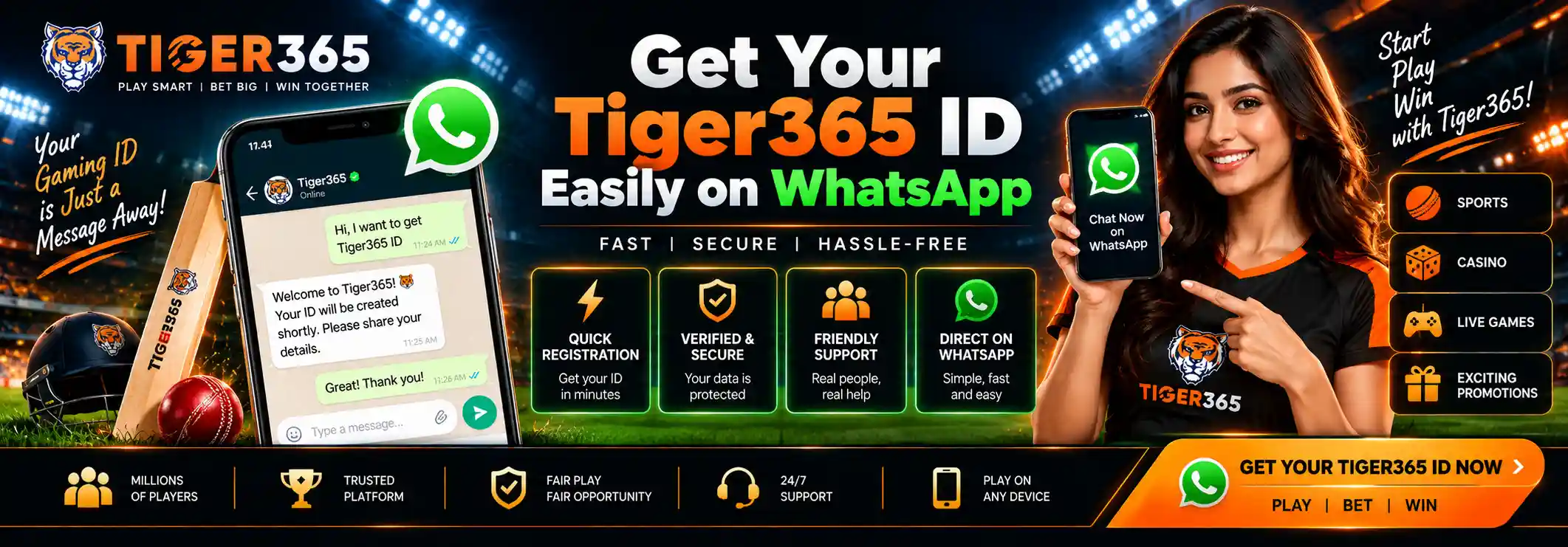 Get Your Tiger365 ID Easily on WhatsApp