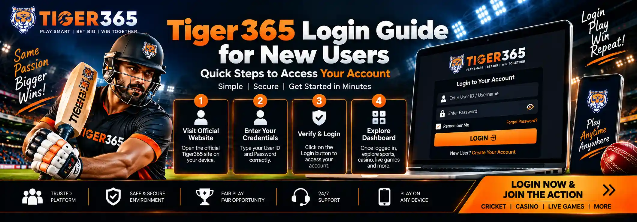 Tiger365 Login